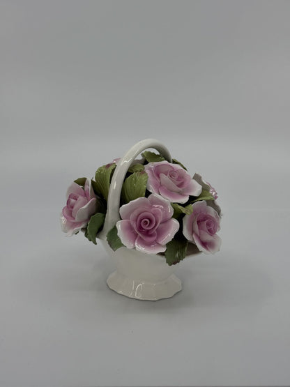 Käsitsi maalitud lillekorv