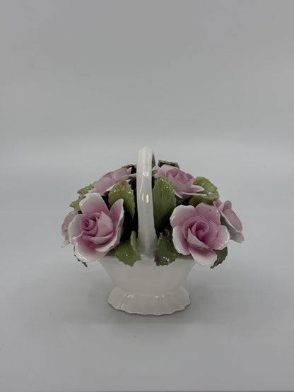 Käsitsi maalitud lillekorv