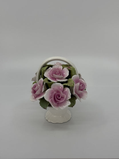 Käsitsi maalitud lillekorv