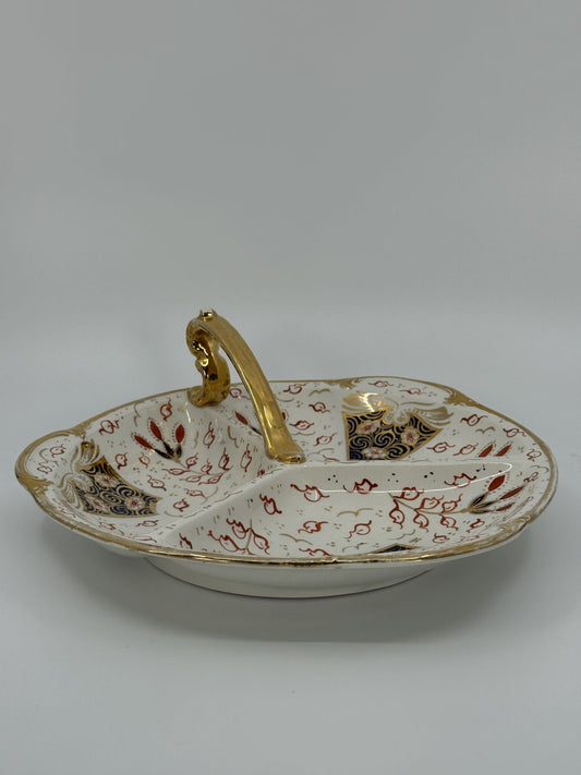 Vintage serveerimisvaagen kuldse käepidemega