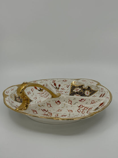 Vintage serveerimisvaagen kuldse käepidemega