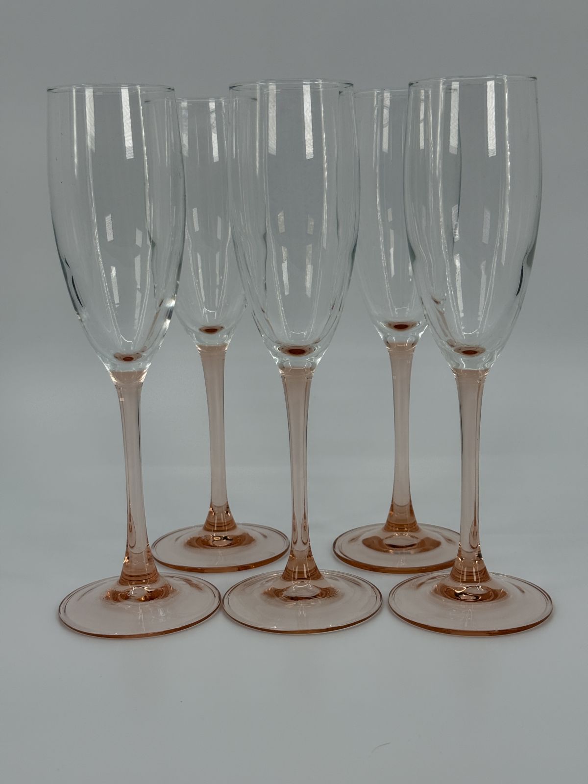 Šampanjaklaasid värvilise jalaga, 5tk