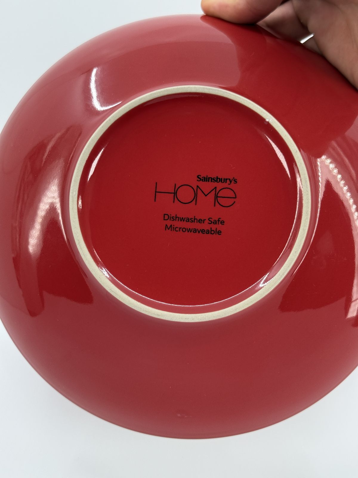 Punase mustriga sügav taldrik 2tk