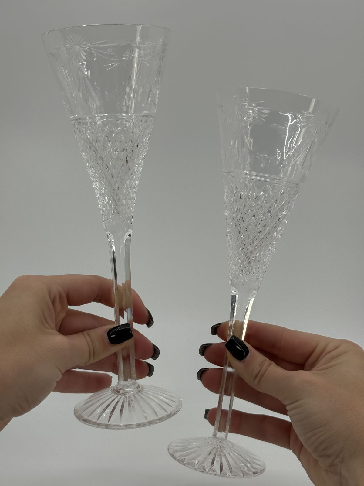 Kristallist šampanjapokaalid