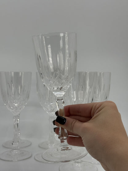 Lihvitud mustriga klaaspokaalid 8tk