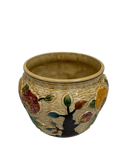 Vintage H J Wood Hand Painted Indian Tree vaas