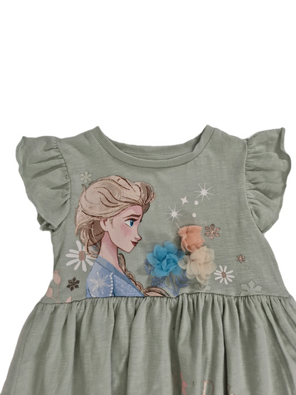 Tüdrukute roheline kleit Elsa
