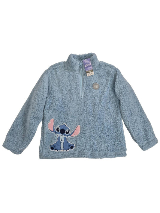 Tüdrukute sinine fliis Stitch
