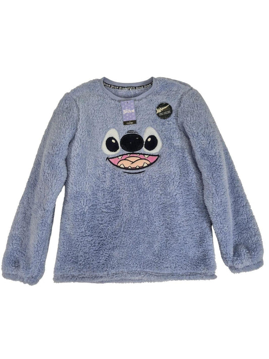 Tüdrukute sinine fliis Stitch