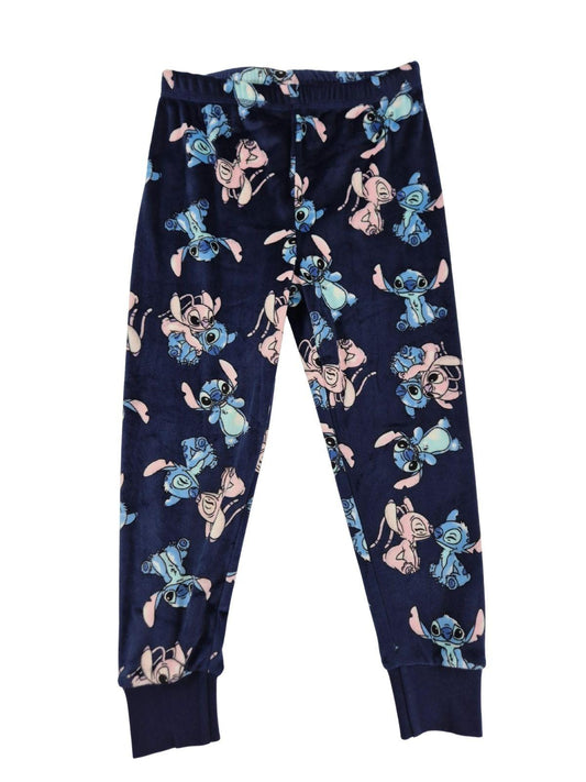 Tüdrukute sinised stretš samet püksid Stitch