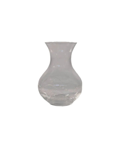 Vintage Stuart Crystal lille- ja lehemustriga vaas