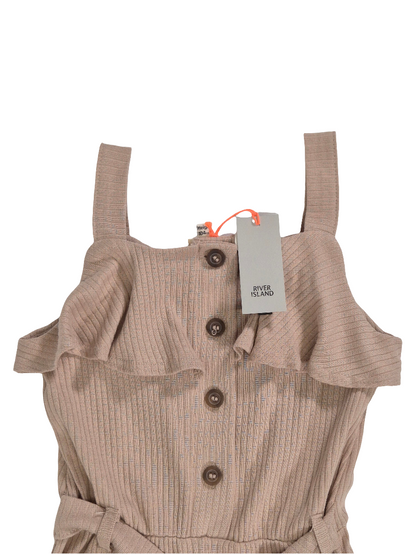 Tüdrukute beež jumpsuit