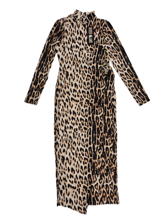Naiste pikk kleit leopard