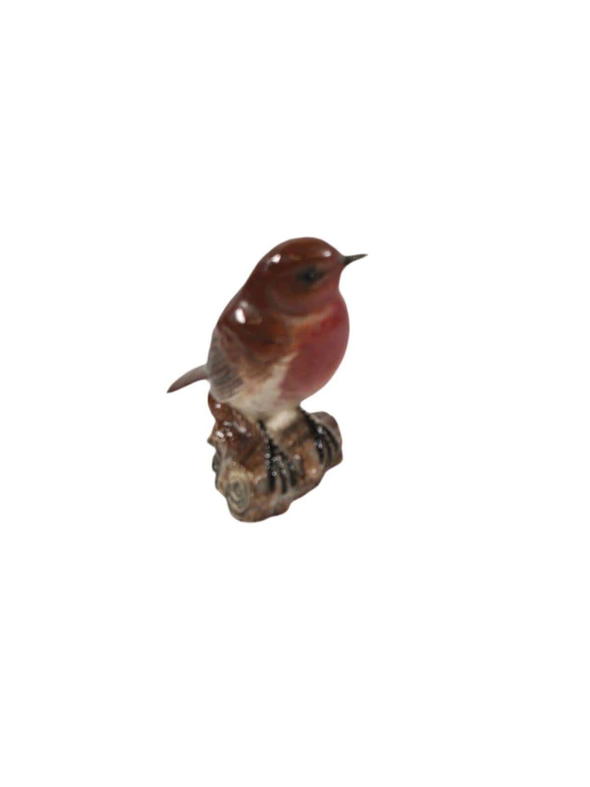 BESWICK POTTERY Vintage Beswick Red Breasted Robin Porcelain Bird