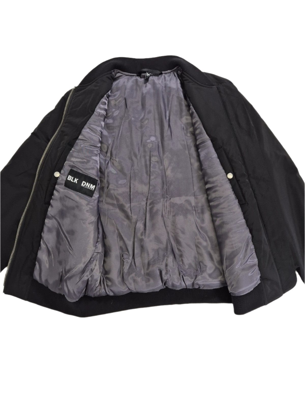 BLK DNM Meeste kvaliteetbrändi klassikaline must bomberjope