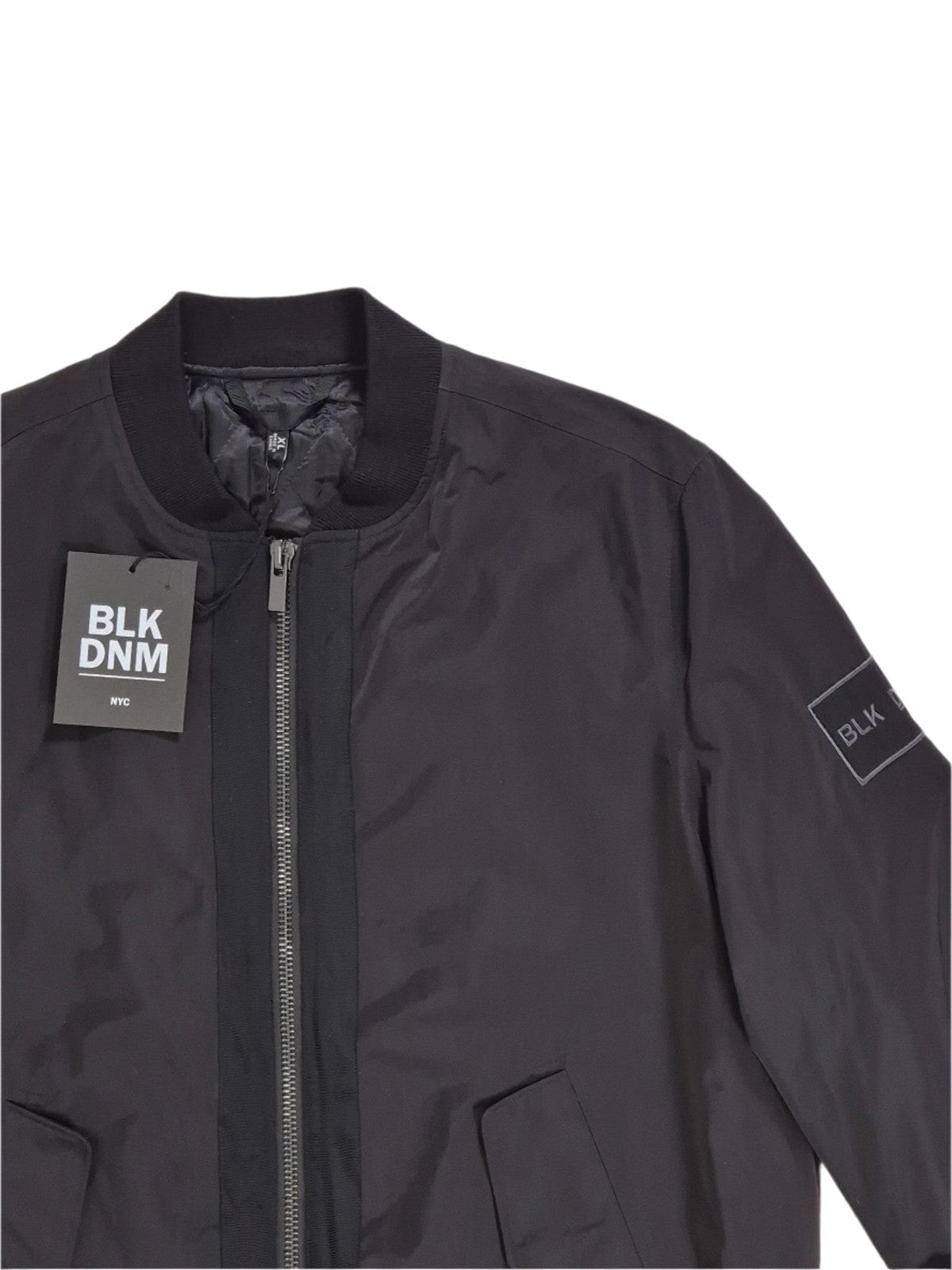 BLK DNM Meeste kvaliteetbrändi must bomberjope