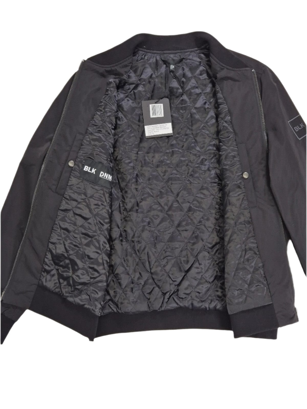 BLK DNM Meeste kvaliteetbrändi must bomberjope