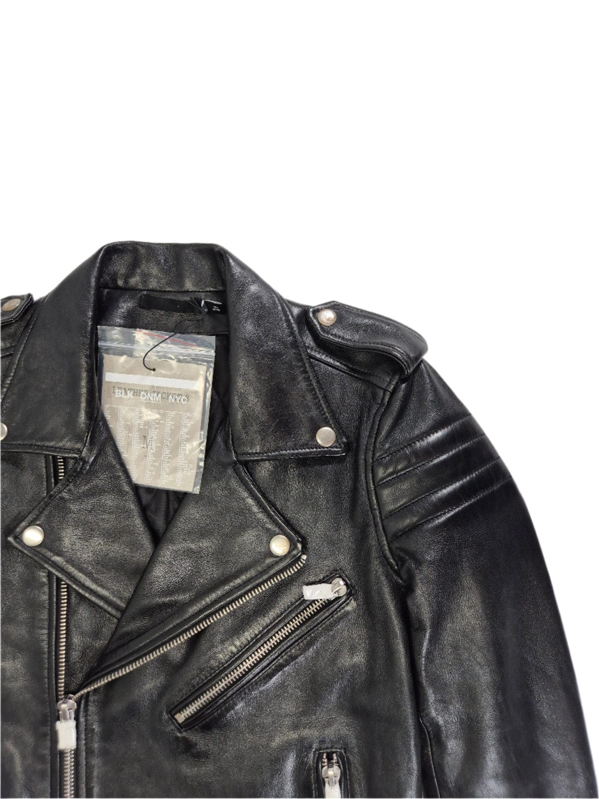 BLK DNM Meeste kvaliteetbrändi must nahktagi