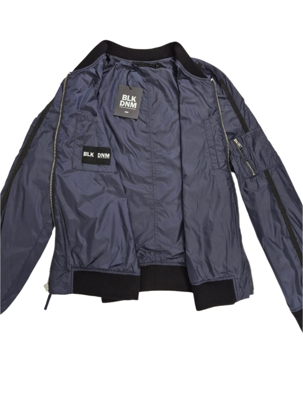 BLK DNM Meeste kvaliteetbrändi sinine bomberjope