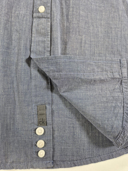 CALVIN KLEIN Meeste sinine triiksärk