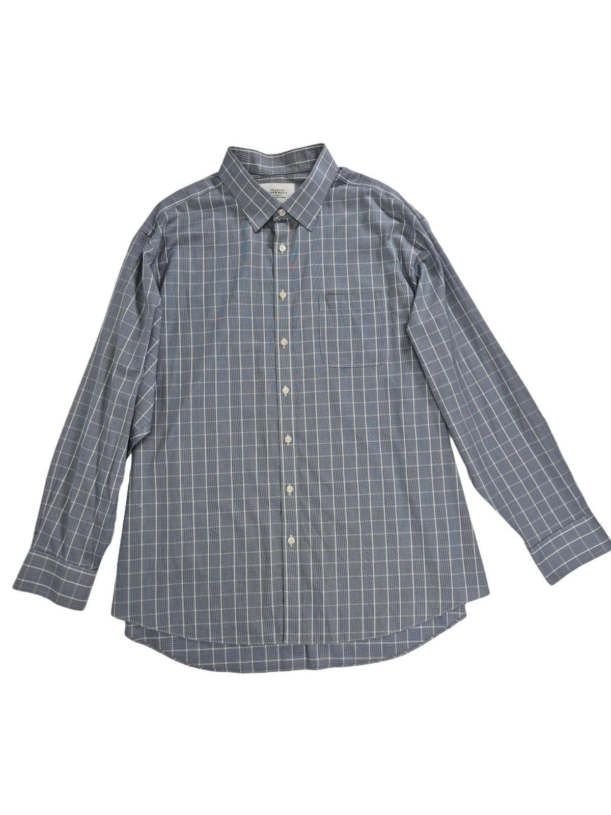CHARLES TYRWHITT Meeste sinine ruuduline triiksärk