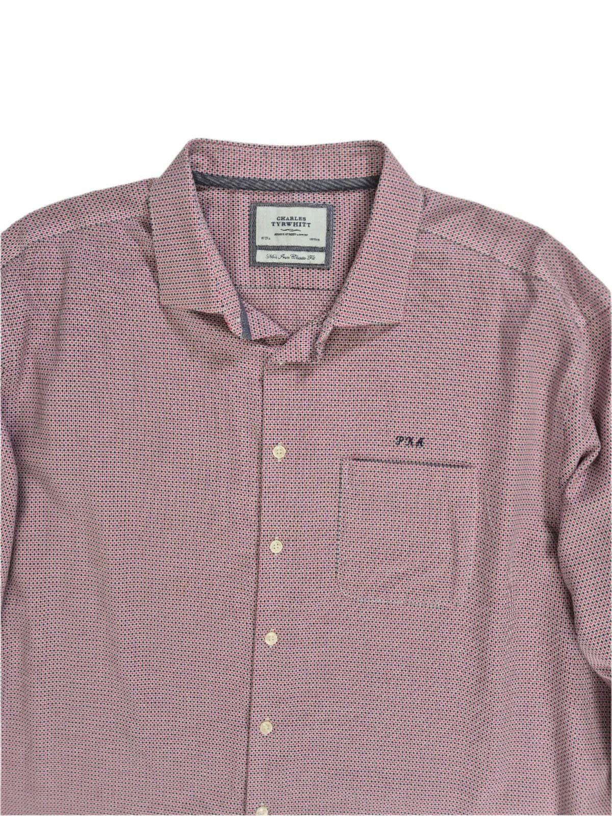 CHARLES TYRWHITT Meeste täpiline triiksärk