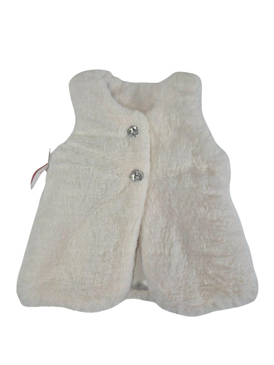 CUTEY COURTURE Tüdrukute valge karvane vest