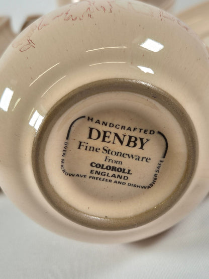 DENBY Käsitöö tass koos alustaldrikuga