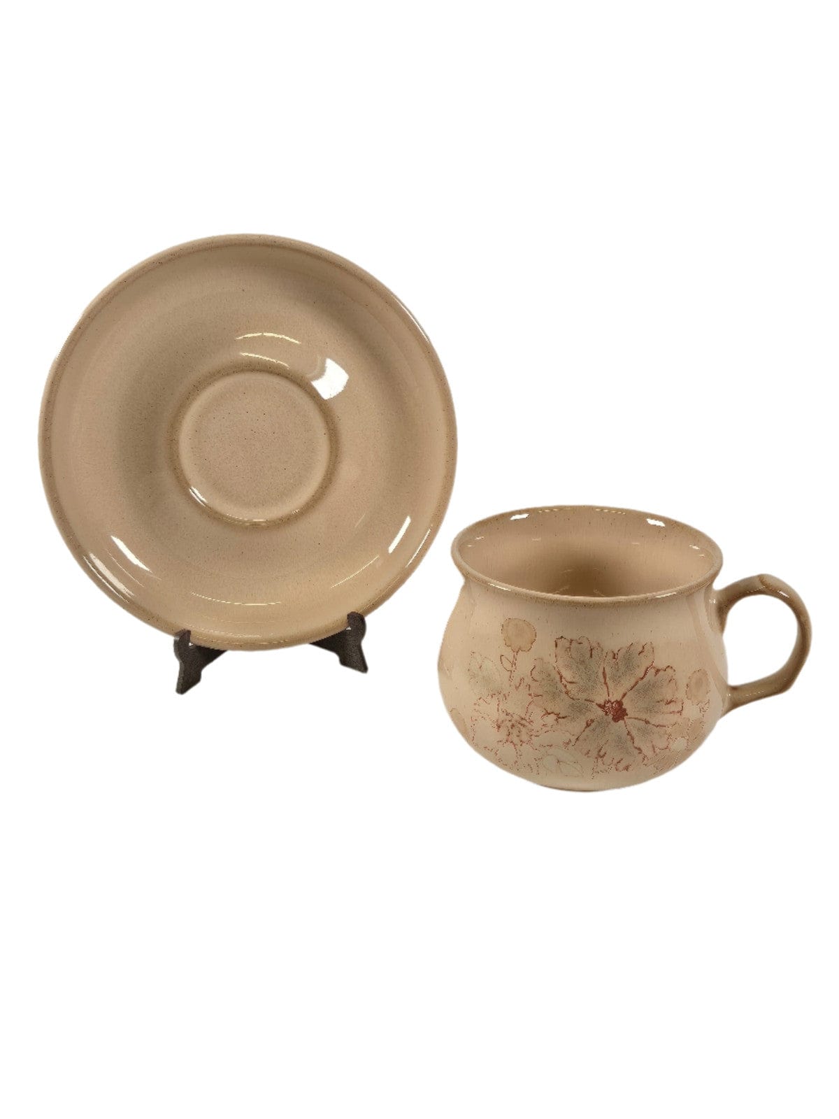 DENBY Käsitöö tass koos alustaldrikuga