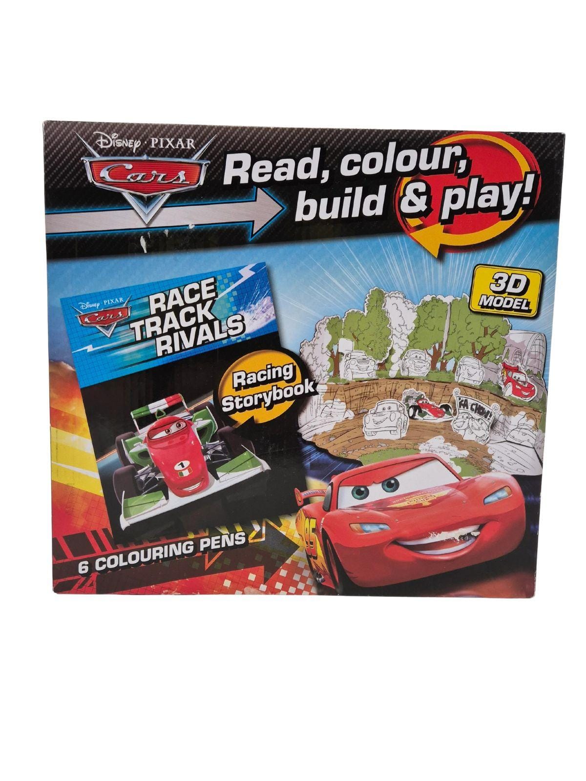 DISNEY Disney Cars loe, värvi ja mängi komplekt