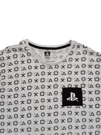 GEORGE Meeste valge T-särk Play Station