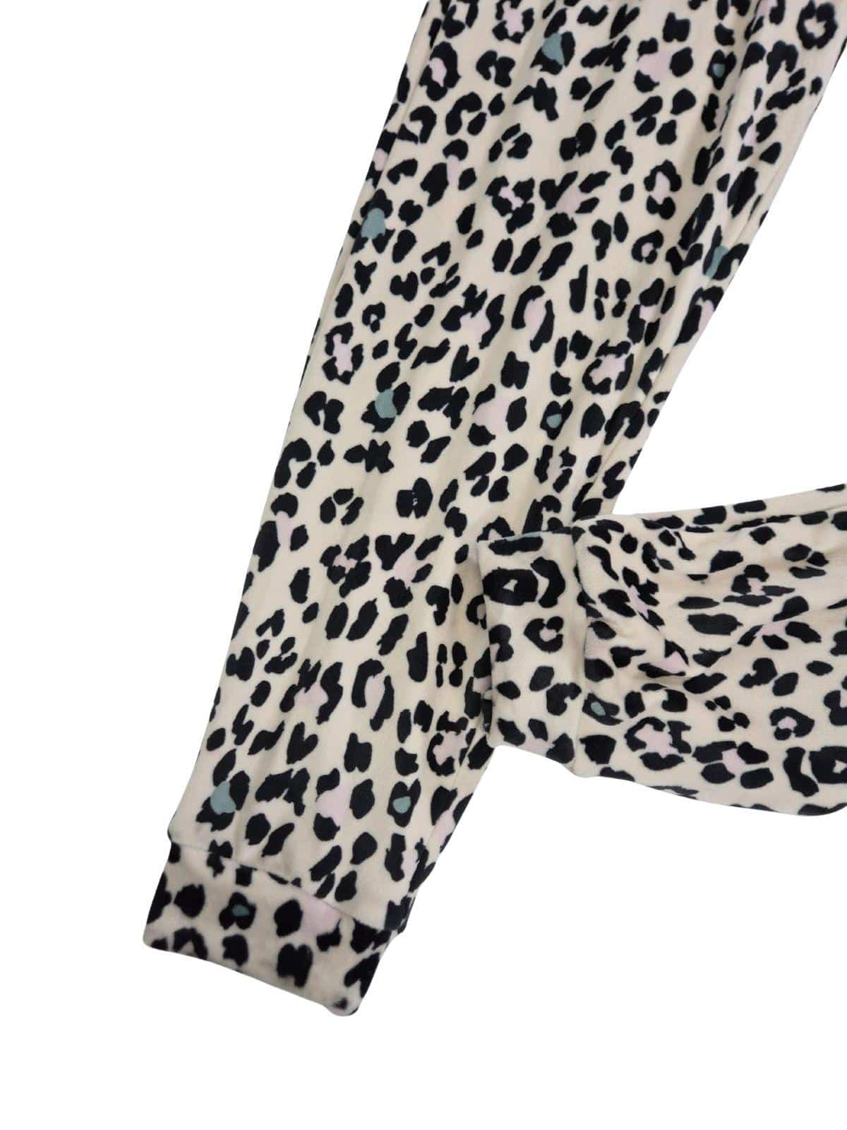 GEORGE Naiste kreemikad stretš samet püksid leopard
