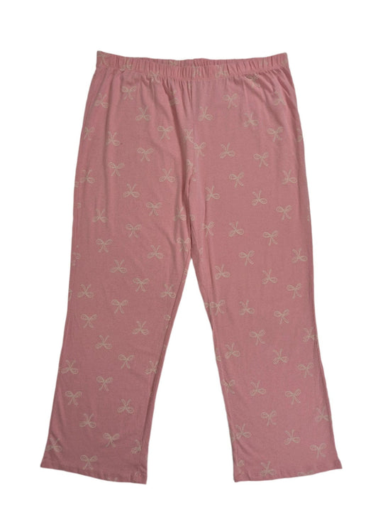 GEORGE Naiste roosad lipsukestega pidžaamapüksid