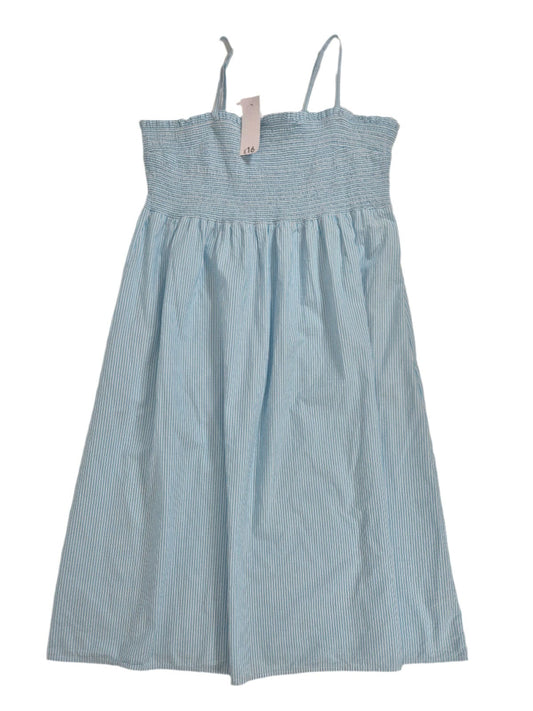 GEORGE Naiste sinine triibuline taskutega kleit