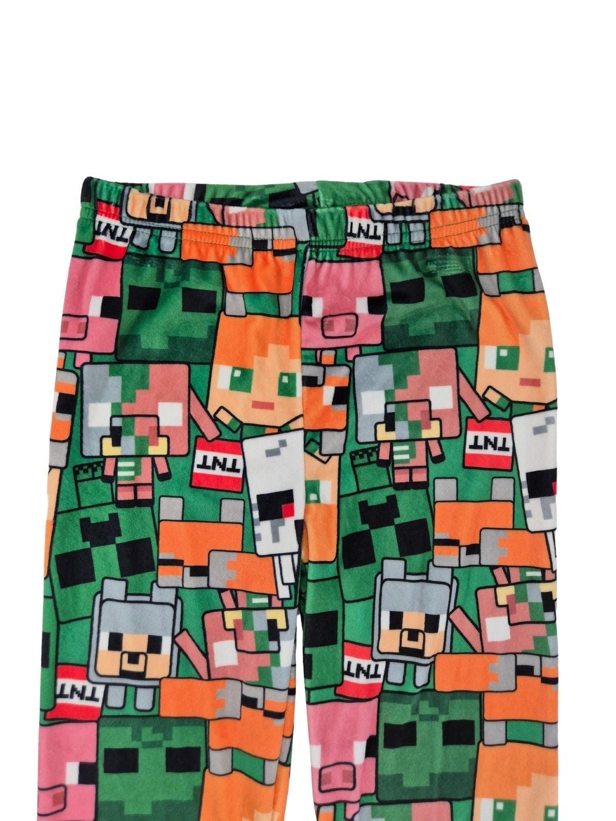 GEORGE Poiste rohelised stretš sametist püksid Minecraft