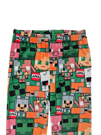 GEORGE Poiste rohelised stretš sametist püksid Minecraft