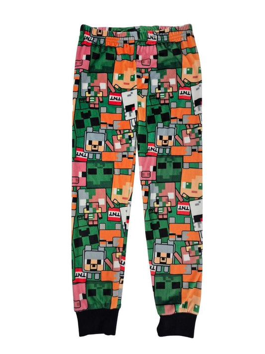 GEORGE Poiste rohelised stretš sametist püksid Minecraft