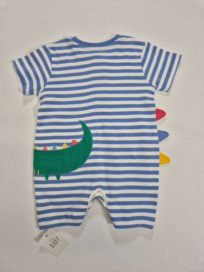 GEORGE Poiste triibuline romper krokodill