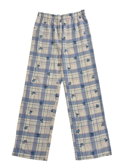 GEORGE Tüdrukute flanell püksid Stitch