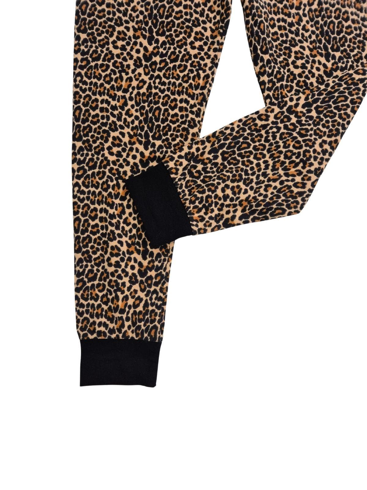 GEORGE Tüdrukute pidžaama must leopard