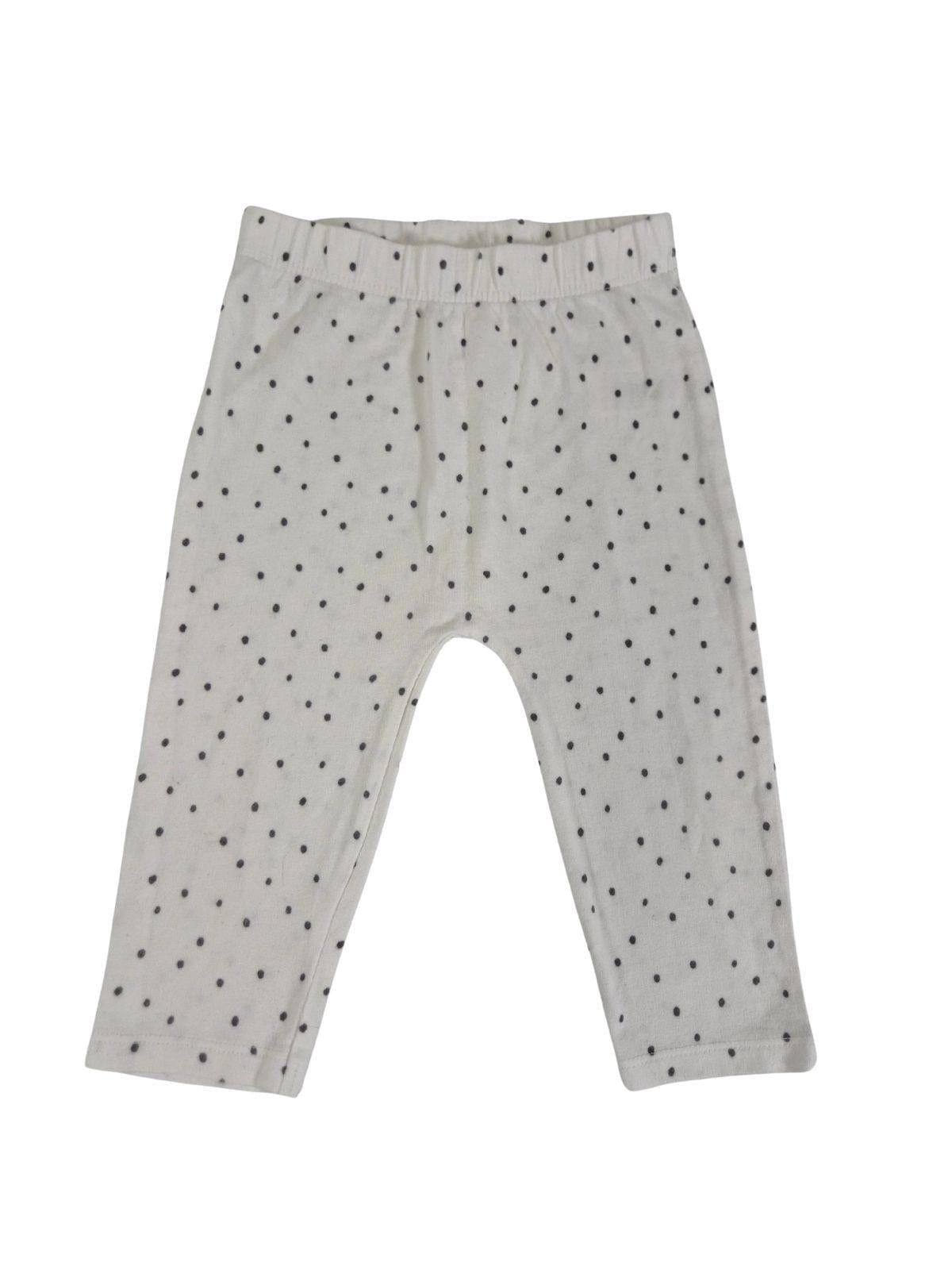 GEORGE Tüdrukute valged täpilised retuusid