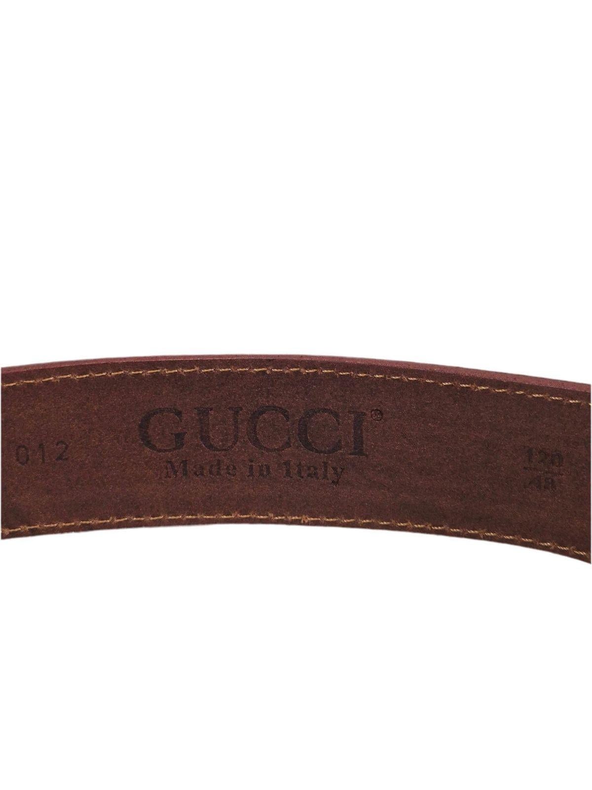 GUCCI Nahast punane vöö