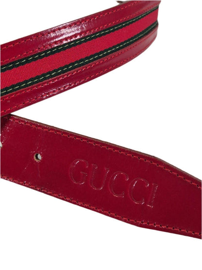 GUCCI Nahast punane vöö
