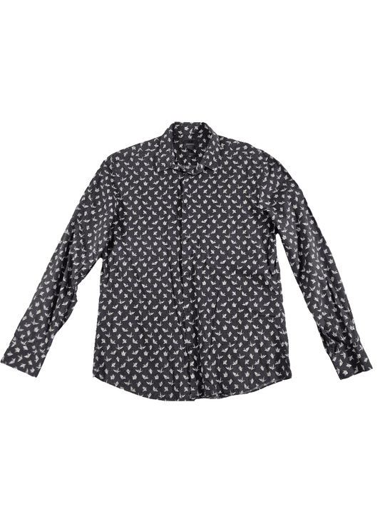 H&M Meeste hall mustriline pluus