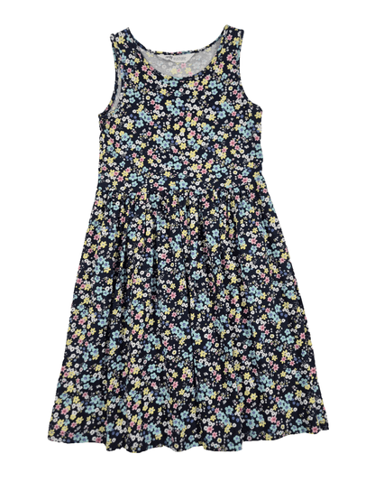 H&M Tüdrukute tumesinine lilleline kleit