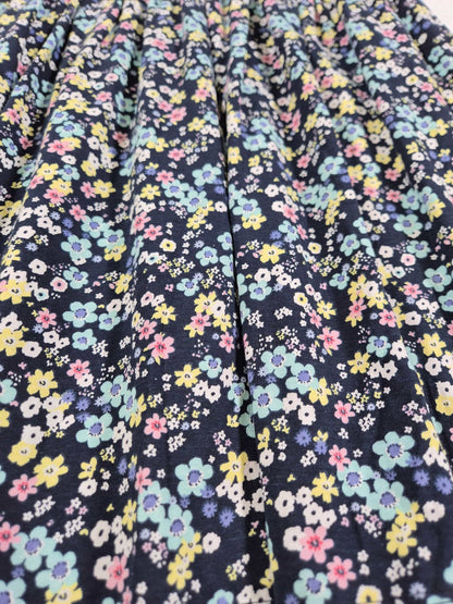 H&M Tüdrukute tumesinine lilleline kleit