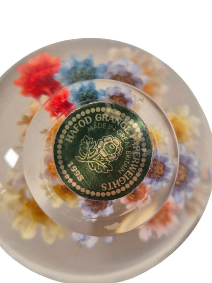 HAFOD GRANGE Paberiraskus BEENDET
Vintage Hafod Grange Acryl getrocknete Blumen Briefbeschwerer