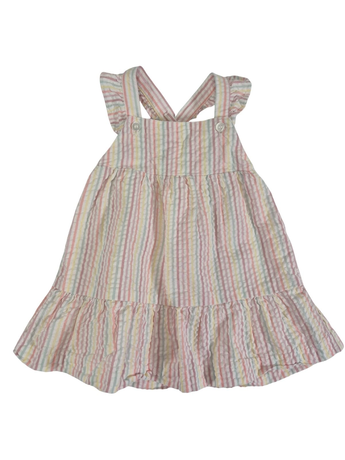 JOHN LEWIS Tüdrukute roosa triibuline kleit