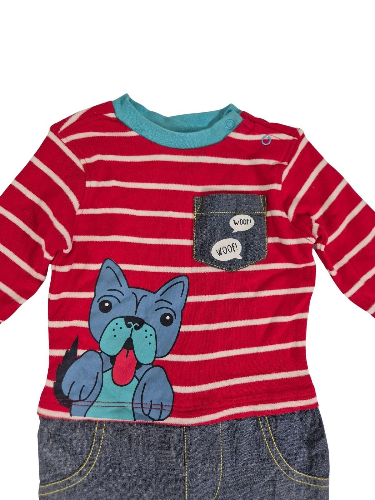 LADYBIRD Poiste punane/ sinine koeraga romper