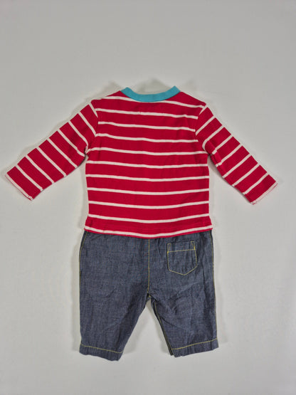 LADYBIRD Poiste punane/ sinine koeraga romper